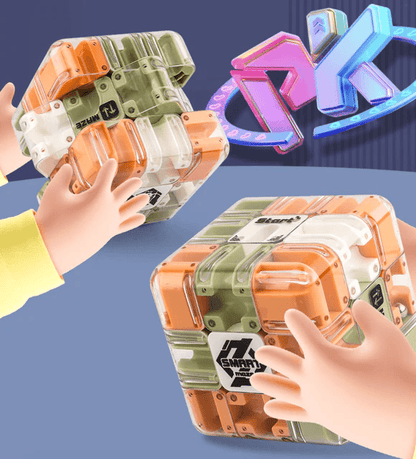 ⏳LAST DAY SPECIAL PRICE: ￡10.99!⏰Large Labyrinth 3D Puzzle Maze Cube - Engaging Brain Teaser Toy