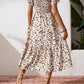 🌈2026 Summer Hot Sale 50% OFF!✨Square Neck Floral Midi Dress – Smocked Bodice, Flowy Tiered Skirt, Romantic 🌸
