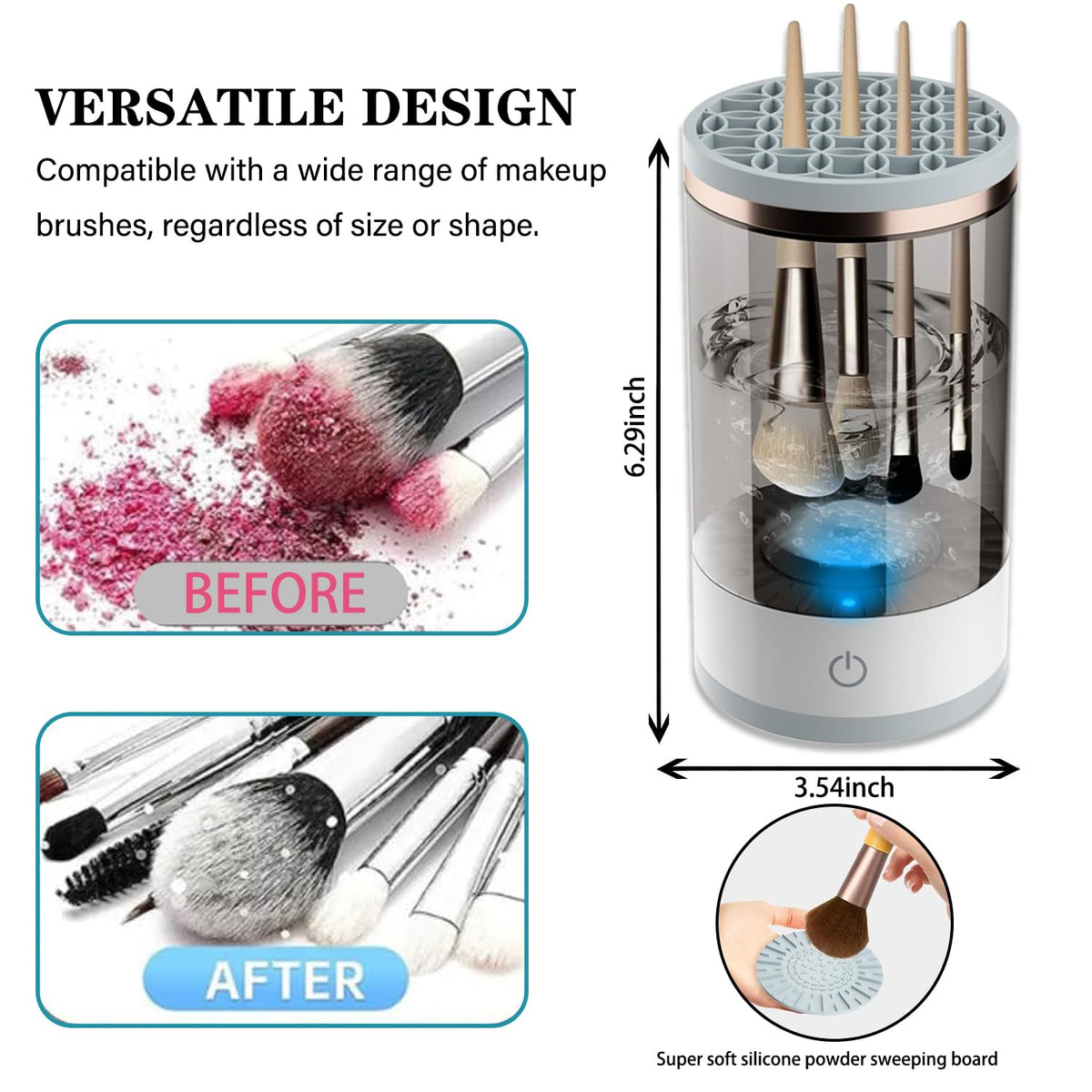 🔥Black Friday Sale 50% OFF🔥Automatic Makeup Brush Cleaner Machine