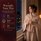 ❄️ Winter Favorites 🔥 USB Heated Blanket Shawl – Portable Electric Warming Wrap for Cosy Winter Comfort in the UK