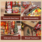 🎄Xmas Sale - 50% OFF✨ Christmas Wooden DIY Fridge Magnets – Festive Craft Kit & Cute Holiday Refrigerator Decorations