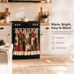 🎄 Hurry — Limited Time 50% OFF 🎅 Christmas Print Oven Door Curtain with Ruffle Lace Trim & Festive Bow – Holiday Kitchen Decoration