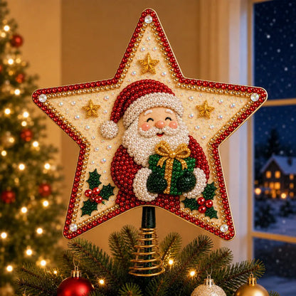 🎄 Holiday Favorites - Buy 2 Get 1 Free🎁DIY Christmas Tree Topper – Festive Holiday Tree Decoration Craft Kit