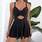 ⏳Last Day Special Sale 49% OFF🩱Women's Cutout One Piece Skirt Swimsuit