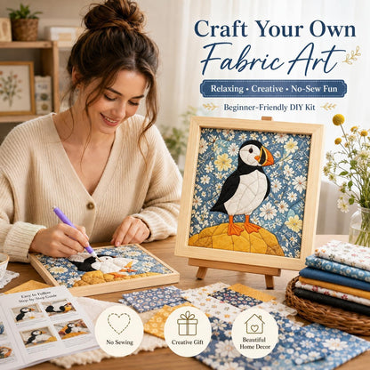 🎄 Xmas Picks - BUY 3 PAY 2🎁Japanese Kinusaiga DIY Craft Kit – Relaxing No-Sew Fabric Art for Beginners