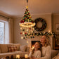 ✨Lighted Santa Hat Hanging Chandelier – Make Christmas Glow