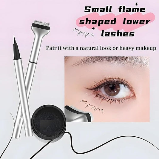 🔥2025 Hot Sale💥NEW💥2-in-1 Eyeliner & Lower Eyelash Stamp Set