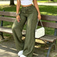 💥Flash Sale💥Women's High Waist Wide Leg Trousers – Adjustable Drawstring, Soft Stretch & Breathable