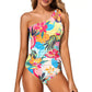 💥LAST DAY SALE 50% OFF🏖️👙Women's One-Shoulder One-Piece Swimsuit with Tummy Control