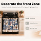 🎄 Hurry — Limited Time 50% OFF 🎅 Christmas Print Oven Door Curtain with Ruffle Lace Trim & Festive Bow – Holiday Kitchen Decoration