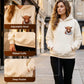 🎅CHRISTMAS SALE 50% OFF!!🎁🐄Cute Highland Cow Fleece Hoodie – Cozy Warm Hooded Sweatshirt for Women