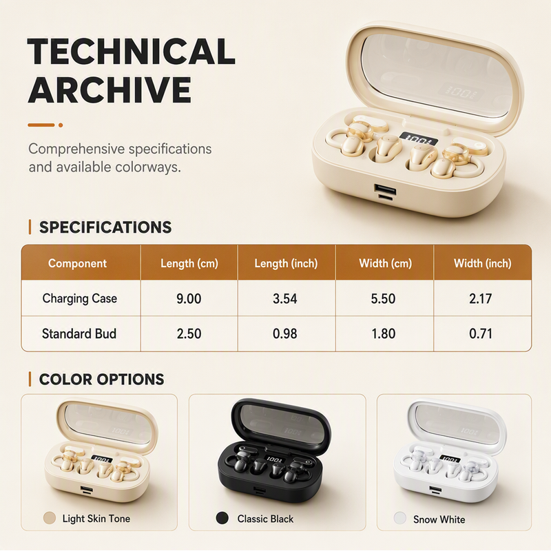 🎀 Gift-Worthy Favorites 💝🎧2-in-1 Wireless Earbuds – Open-Ear Sports & Mini Sleep Bluetooth Headphones