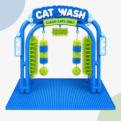 🌐 Online Exclusive 💎Cat Grooming Station – Self-Use Cat Wash & Loose Fur Removal Tool