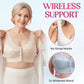 ⏳Hot Sale Only £7.99!!!🖤⏰Comfortable Wireless Front Closure Breathable Cotton Lifting Bra for Seniors