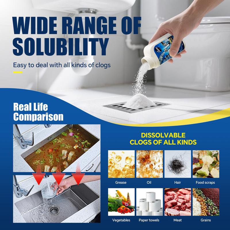 🚽 LIMITED-TIME 50% OFF! ✨ Multifunctional Pipe Unblocker – Clog Removal, Odor Elimination, Safe 🔧