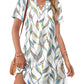 ⏰2026 Hot Sale 50% OFF💃Women's Casual V Neck Vacation Midi Dress With Pockets