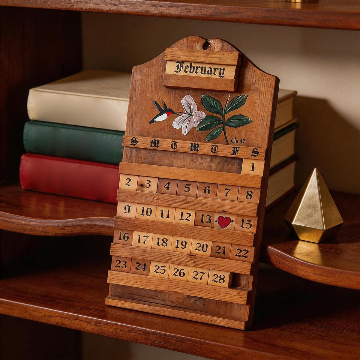 🎄 Holiday Gift Picks 🎁🔥Wooden Perpetual Calendar – Elegant Desktop Decor🌸