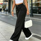 💥Flash Sale💥Women's High Waist Wide Leg Trousers – Adjustable Drawstring, Soft Stretch & Breathable