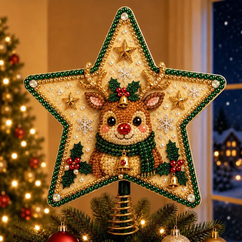 🎄 Holiday Favorites - Buy 2 Get 1 Free🎁DIY Christmas Tree Topper – Festive Holiday Tree Decoration Craft Kit