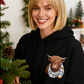 🎅CHRISTMAS SALE 50% OFF!!🎁🐄Cute Highland Cow Fleece Hoodie – Cozy Warm Hooded Sweatshirt for Women