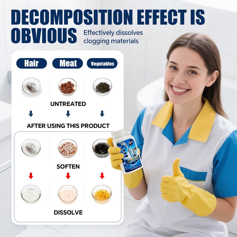 🚽 LIMITED-TIME 50% OFF! ✨ Multifunctional Pipe Unblocker – Clog Removal, Odor Elimination, Safe 🔧