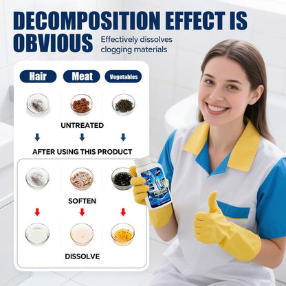 🚽 LIMITED-TIME 50% OFF! ✨ Multifunctional Pipe Unblocker – Clog Removal, Odor Elimination, Safe 🔧