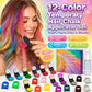 🎄 Holiday Gift Picks 🎁✨12-Color Temporary Hair Chalk Applicator Set for Kids & Adults