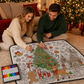 🎄Christmas Essentials Only £15.99✨ DIY Christmas Drawing Blanket with 24 Washable Markers