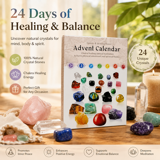 💎Crystals Advent Calendar 2026-24 Days Chakra Crystals & Healing Stones🔮