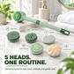 5-in-1 Electric Body Scrubber with Long Handle for Shower