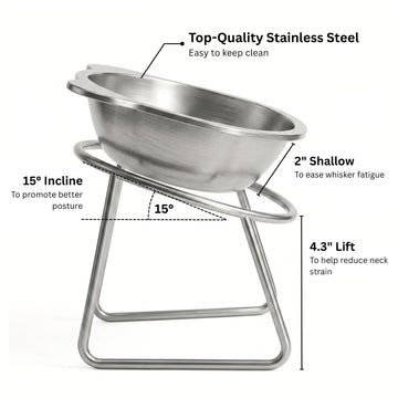 🎃Halloween Deal 50% OFF!🥣15° Tilted Orthopaedic Feeding Bowl