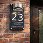 🎄 Holiday Favorites 🎁Personalized Solar Door Plaque – Custom LED House Number Sign for Front Door