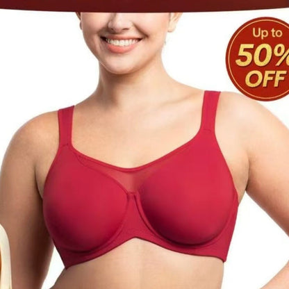 ⏳Last Day Special Price £7.99💐Women's Elegant Sheer Full Coverage Plus Size Bra👍