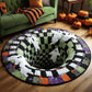 🎃Gifts They’ll Love ✨3D Skeleton Vortex Quilted Round Halloween Rug