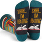 Shhh I'm Reading Crew Socks – Gift for Book Lovers - Books Before People
