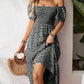 🌈2026 Summer Hot Sale 50% OFF!✨Square Neck Floral Midi Dress – Smocked Bodice, Flowy Tiered Skirt, Romantic 🌸