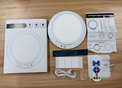 🔥⏳LAST DAY SALE ONLY ￡13.99!!💡3-Mode Motion Sensor Ceiling Light – Rechargeable, Magnetic, Wireless
