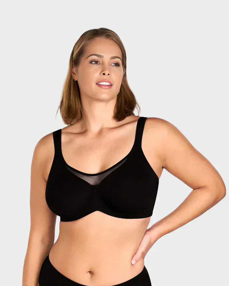 ⏳Last Day Special Price £7.99💐Women's Elegant Sheer Full Coverage Plus Size Bra👍