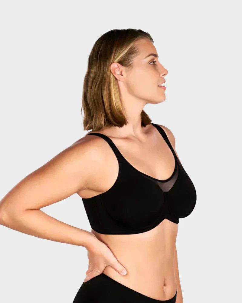 ⏳Last Day Special Price £7.99💐Women's Elegant Sheer Full Coverage Plus Size Bra👍