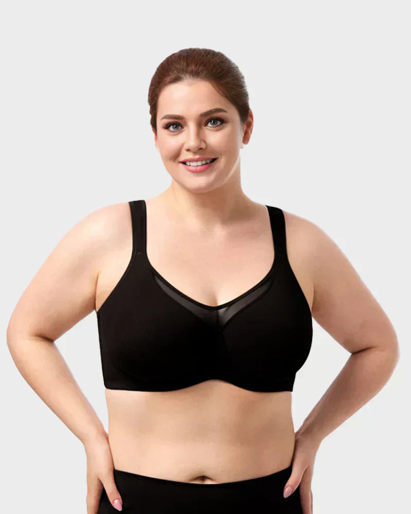 ⏳Last Day Special Price £7.99💐Women's Elegant Sheer Full Coverage Plus Size Bra👍
