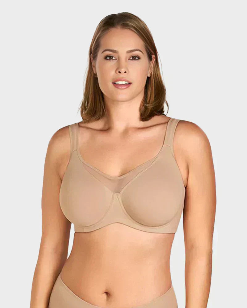 ⏳Last Day Special Price £7.99💐Women's Elegant Sheer Full Coverage Plus Size Bra👍