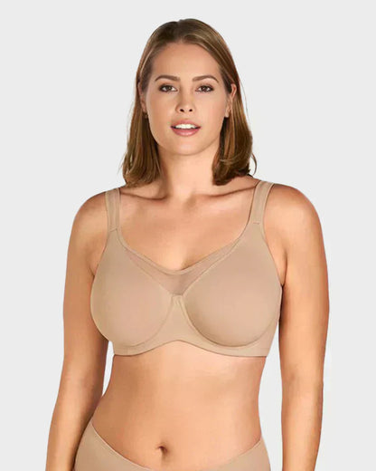 ⏳Last Day Special Price £7.99💐Women's Elegant Sheer Full Coverage Plus Size Bra👍
