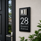🎄 Holiday Favorites 🎁Personalized Solar Door Plaque – Custom LED House Number Sign for Front Door