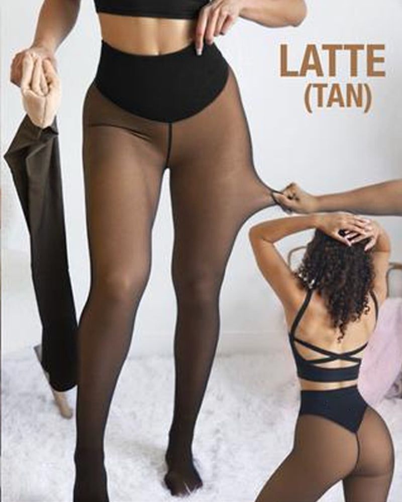 🔥Autumn Sale 50% OFF!!⚡50K+ SOLD!❄️One-Seam Shaping Fleece Leggings ✨Stay Warm Look Snatched💕