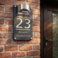 🎄 Holiday Favorites 🎁Personalized Solar Door Plaque – Custom LED House Number Sign for Front Door