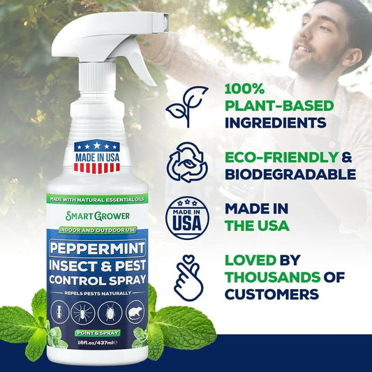 👍Hot Sale- Buy 2 Get 1 Free🗑️Natural Peppermint Oil Insect and Pest Spray🪳🦟 –Maximum Strength - Safe Scent Formula for Home & Garden