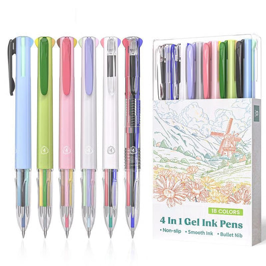 🔥Best Gift idea 50%OFF🎁4 In 1 Gel Ink Pens🌈