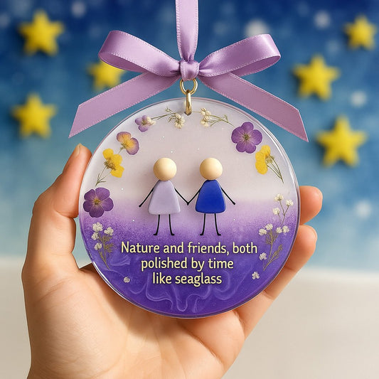 🌊Emotional Sea Glass Christmas Ornament✨Shaped by Nature & Crafted by Hand💝