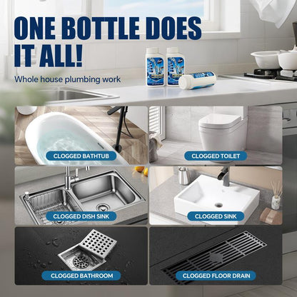 🚽 LIMITED-TIME 50% OFF! ✨ Multifunctional Pipe Unblocker – Clog Removal, Odor Elimination, Safe 🔧