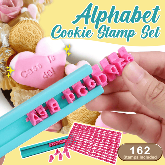 🎅Christmas Sale 49% OFF🍪Alphabet Cookie Stamp Set (162 PCS)